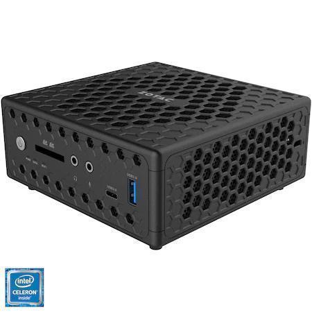 Mini PC Barebone Zotac Zbox cu procesor Intel® Celeron® N5100 pana la 2.40GHz, fara RAM, fara stocare, Wi-Fi, Intel® UHD Graphics 600, No OS 