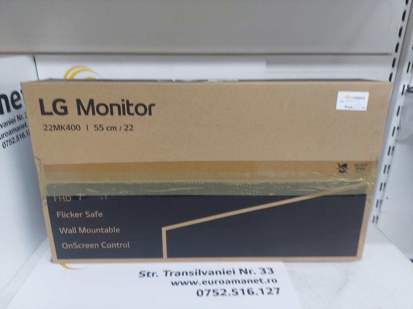 Monitor gaming LED TN LG 22", Full HD, HDMI, FreeSync, Negru, 22MK400H  image 1