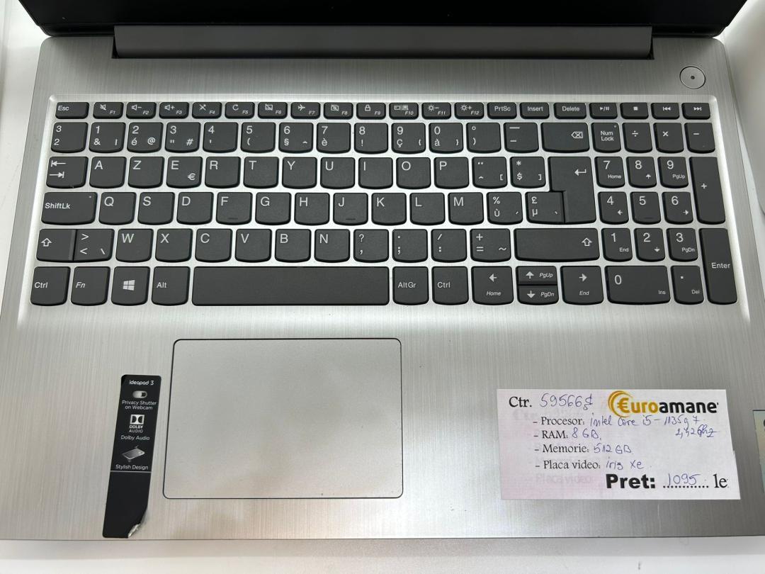 Laptop Lenovo IdeaPad 3 15ITL05, Intel Core i5, 8GB RAM, 512GB SSD image 2