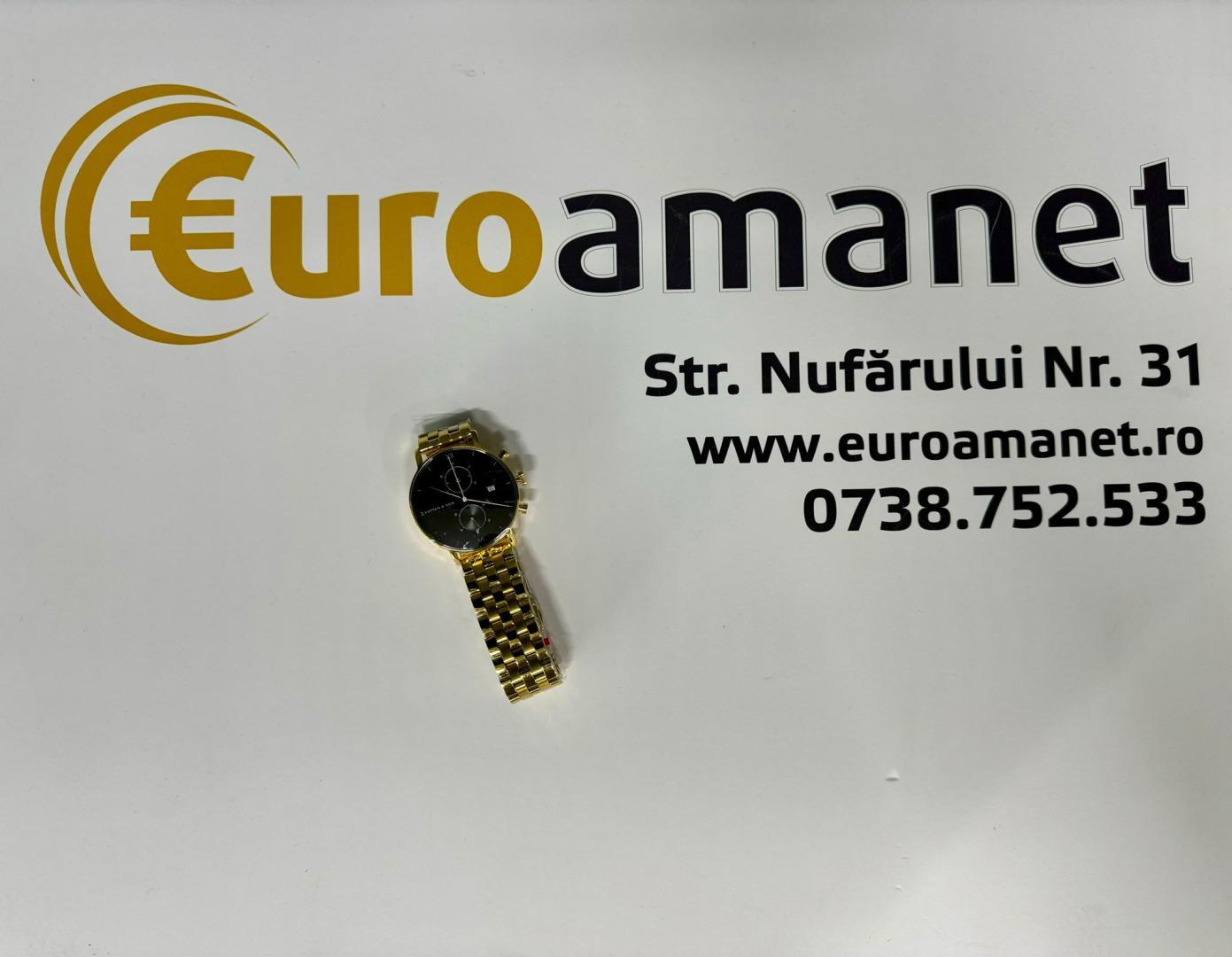 Ceas Kapten&Son Chrono Gold Black Steel image 1