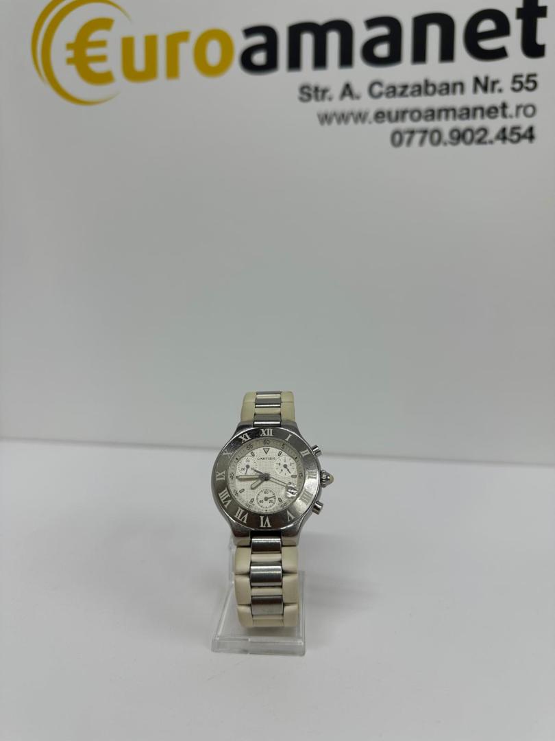 Cartier 21 Chronoscaph W10184U2 Cuart