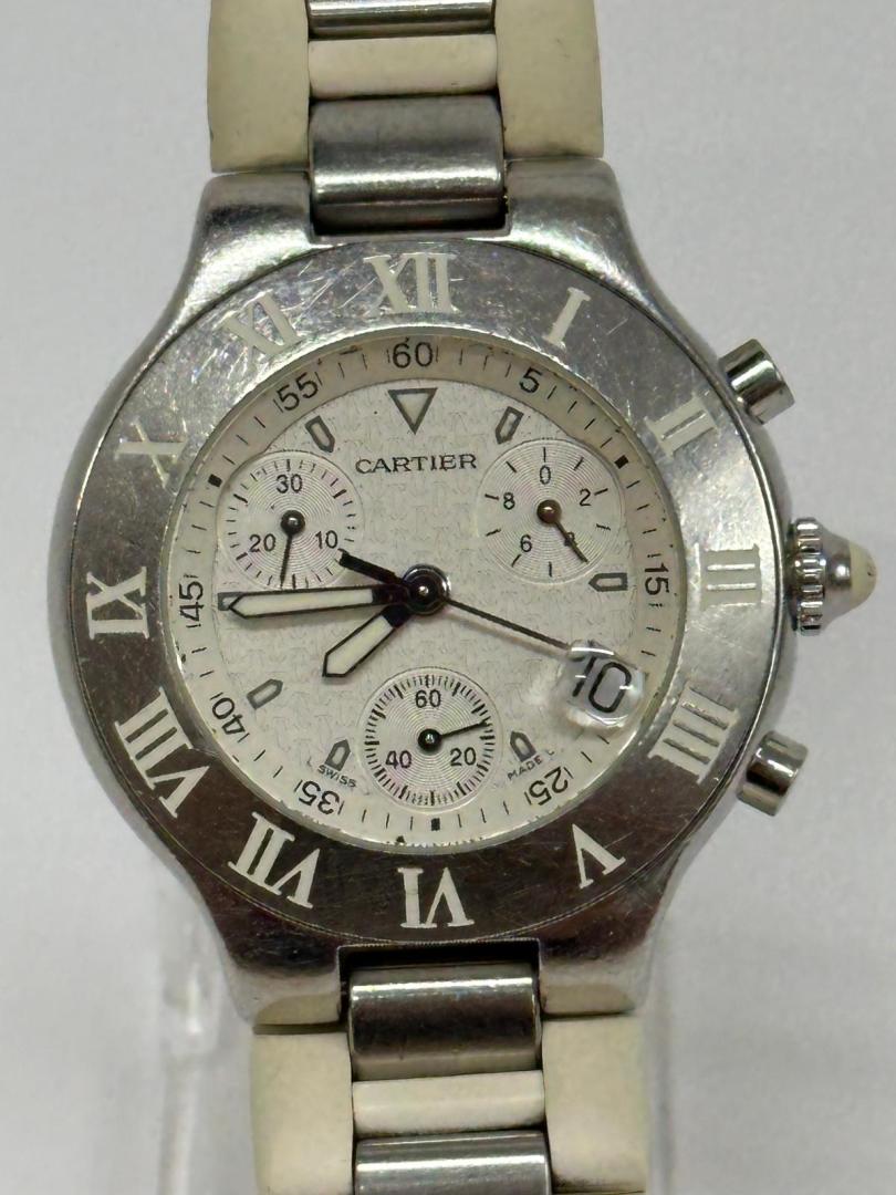 Cartier 21 Chronoscaph W10184U2 Cuart image 2