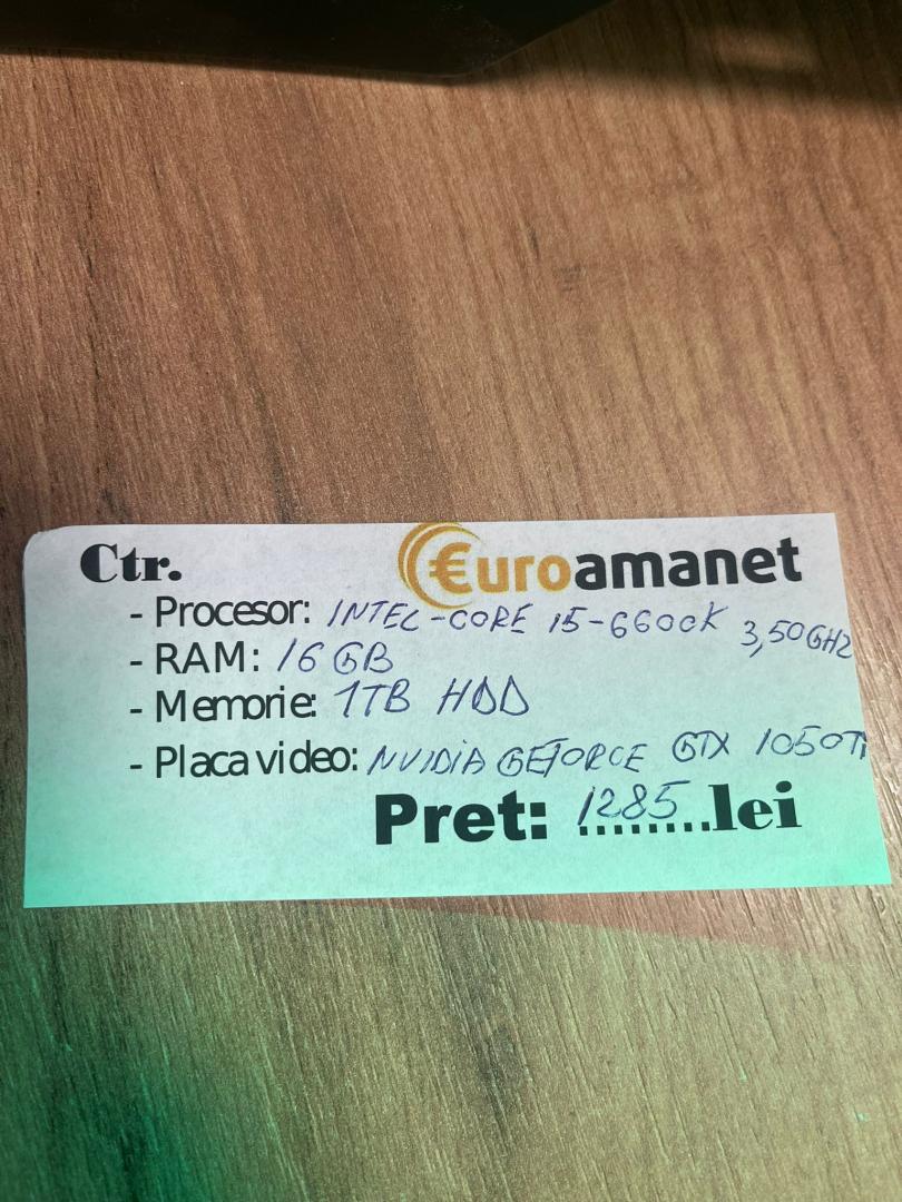 Unitate PC Gaming intel core i5, 16GB RAM, 1TB HDD, GTX 1050 image 7