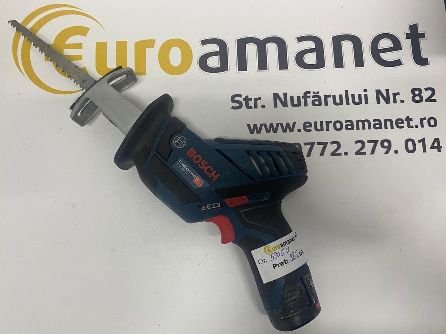 Set 2 fierastraie sabie cu 3 acumulatori si incarcator, Bosch GSA 12V-14 - Li-Ion image 1