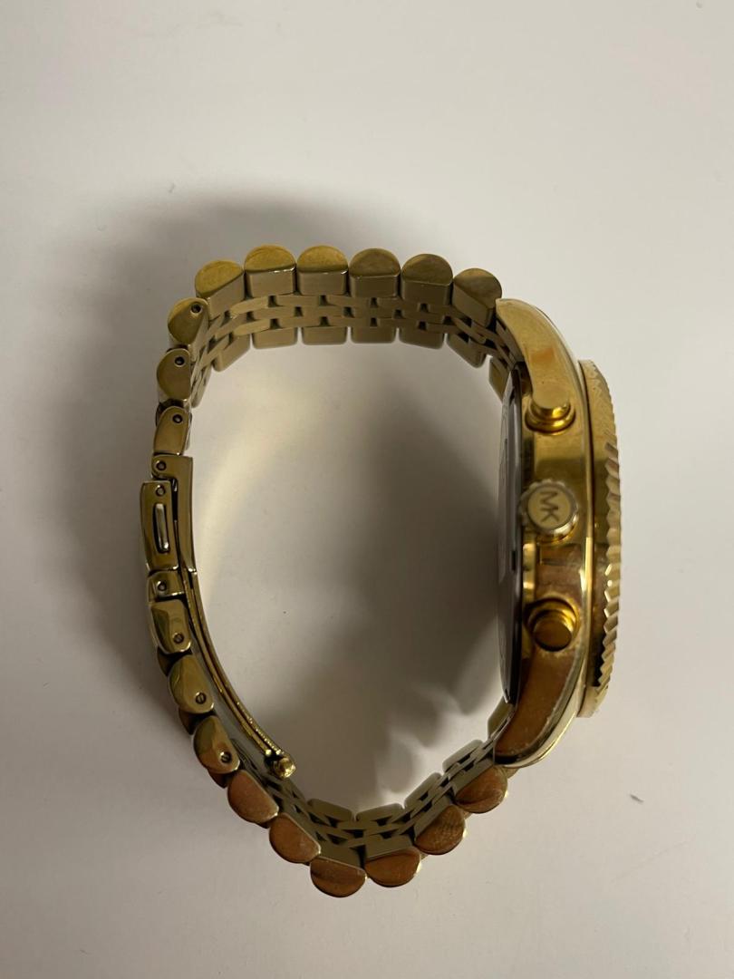 Ceas bărbați, Michael Kors, 44x13mm, oțel, cadran auriu image 3