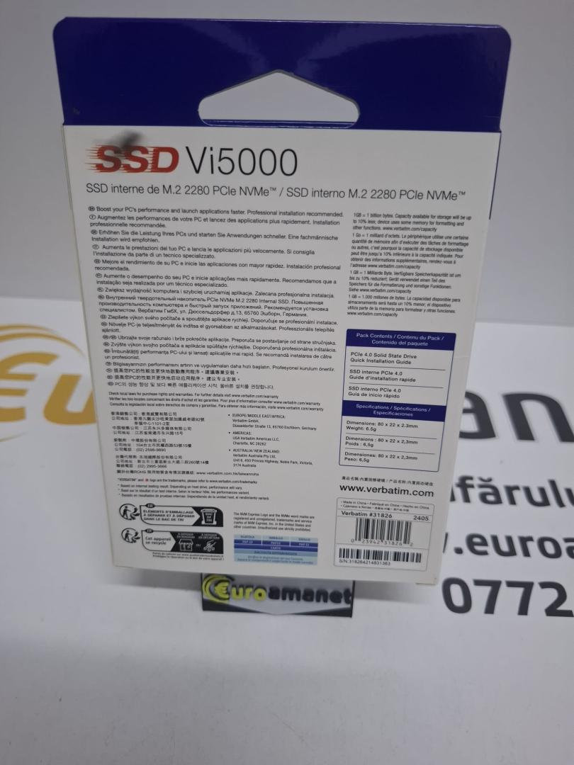 Solid State Drive (SSD) Verbatim Vi3000, 1TB image 2
