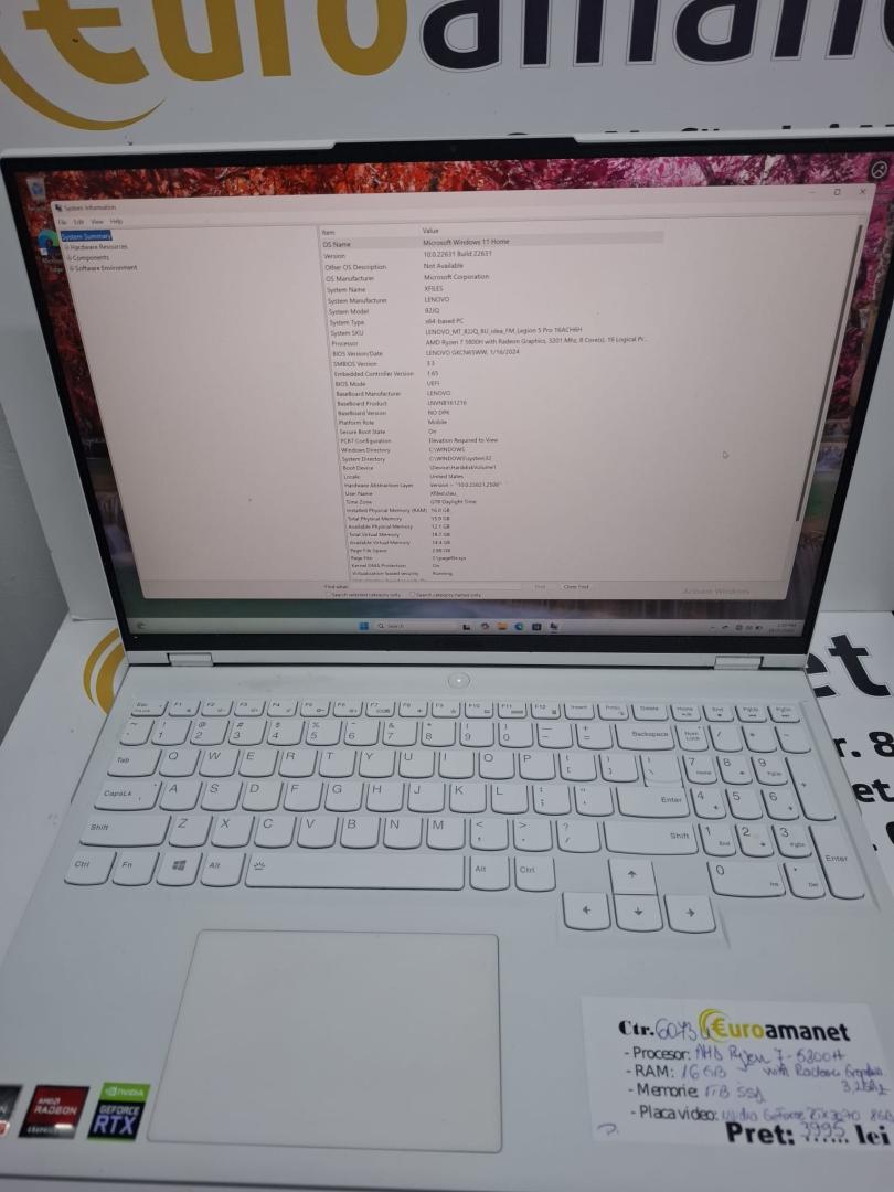 Laptop Gaming Lenovo Legion 5 Pro 16ACH6H image 1