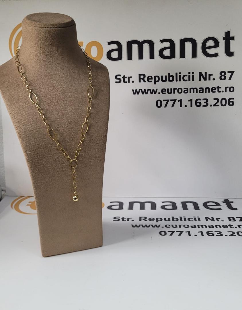 LANTISOR DAMA, CU BILA. AUR 14K