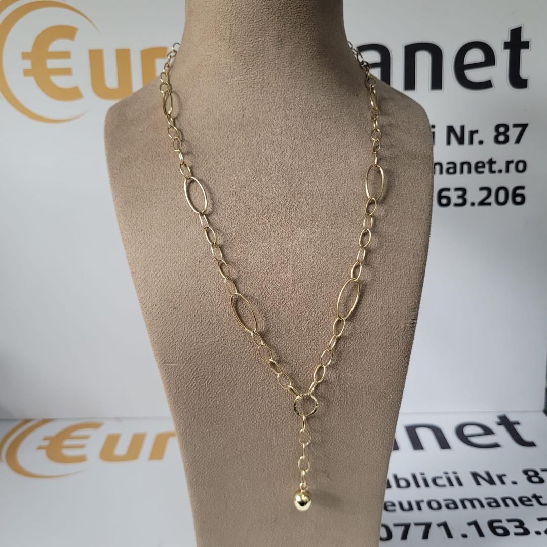 LANTISOR DAMA, CU BILA. AUR 14K image 1