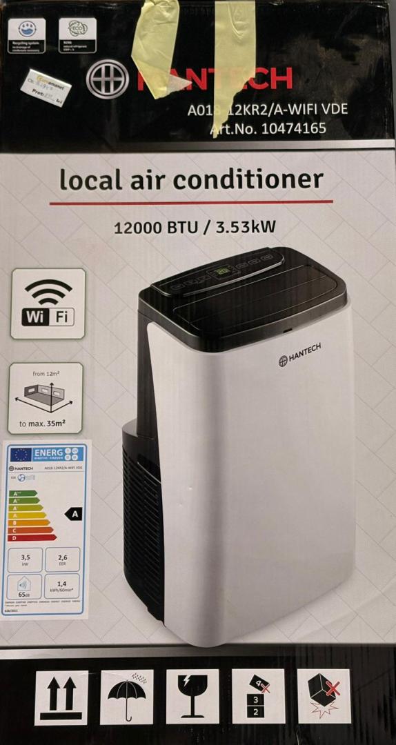 Aparat Portabil De Aer Conditionat Hantech Wifi Smart 12000 Btu, Cu Dezumidificare image 1