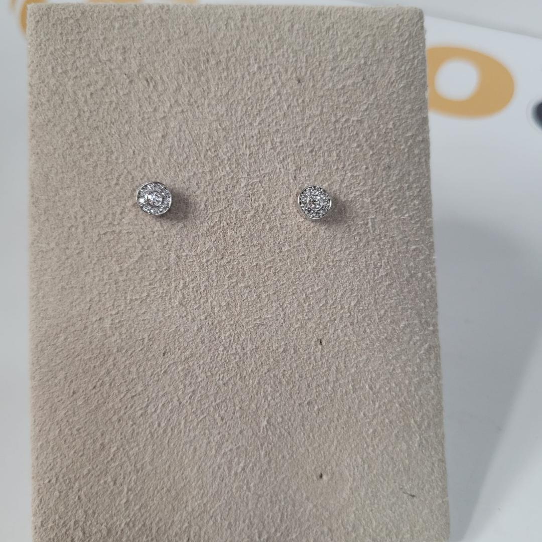 CERCEI AUR ALB 14K image 1