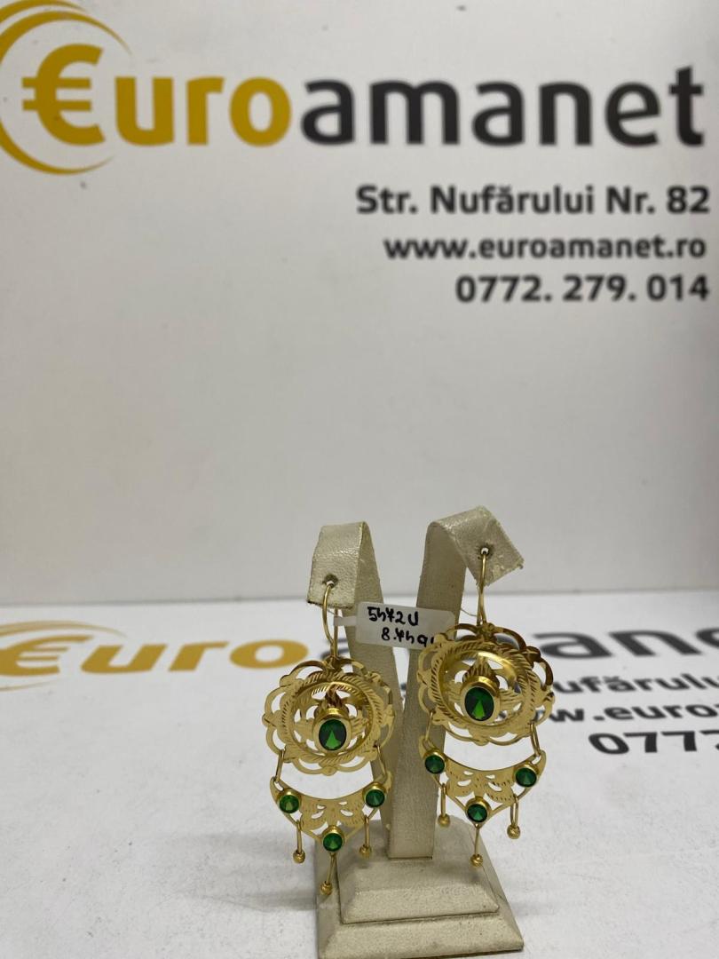 Cercei aur 14k, 8.74 gr image 1