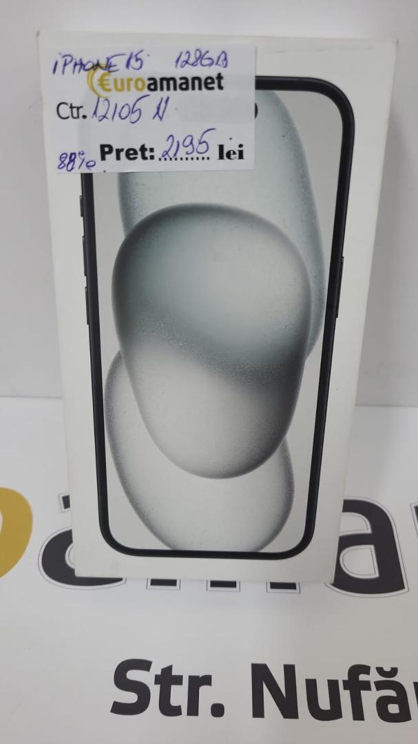 Telefon mobil Apple iPhone 15, 128GB, 5G,Baterie 88% image 5