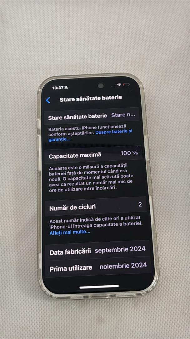 Telefon mobil Apple iPhone 16 Pro, 128GB, 5G image 2