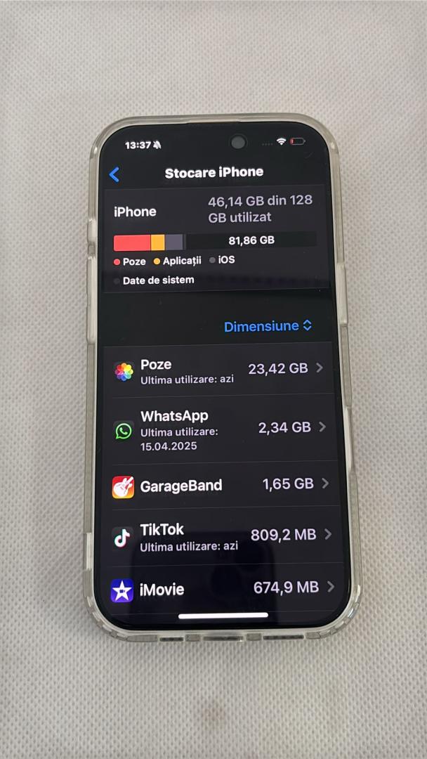 Telefon mobil Apple iPhone 16 Pro, 128GB, 5G image 4