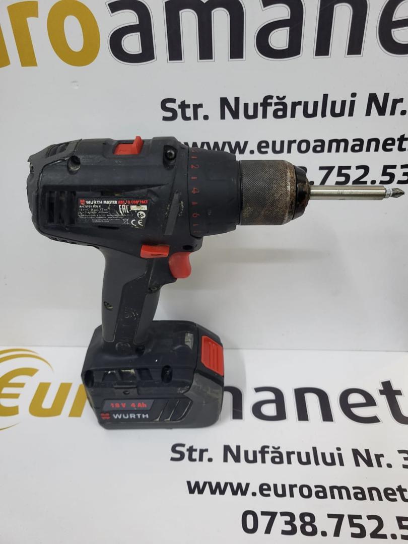 Autofiletante fara fir, Wurth, ABS Compact, 18 V,