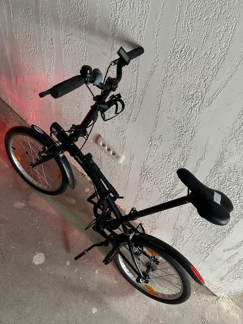 Bicicletă pliabilă Btwin 100 de 20 de inchi - Neagră image 7