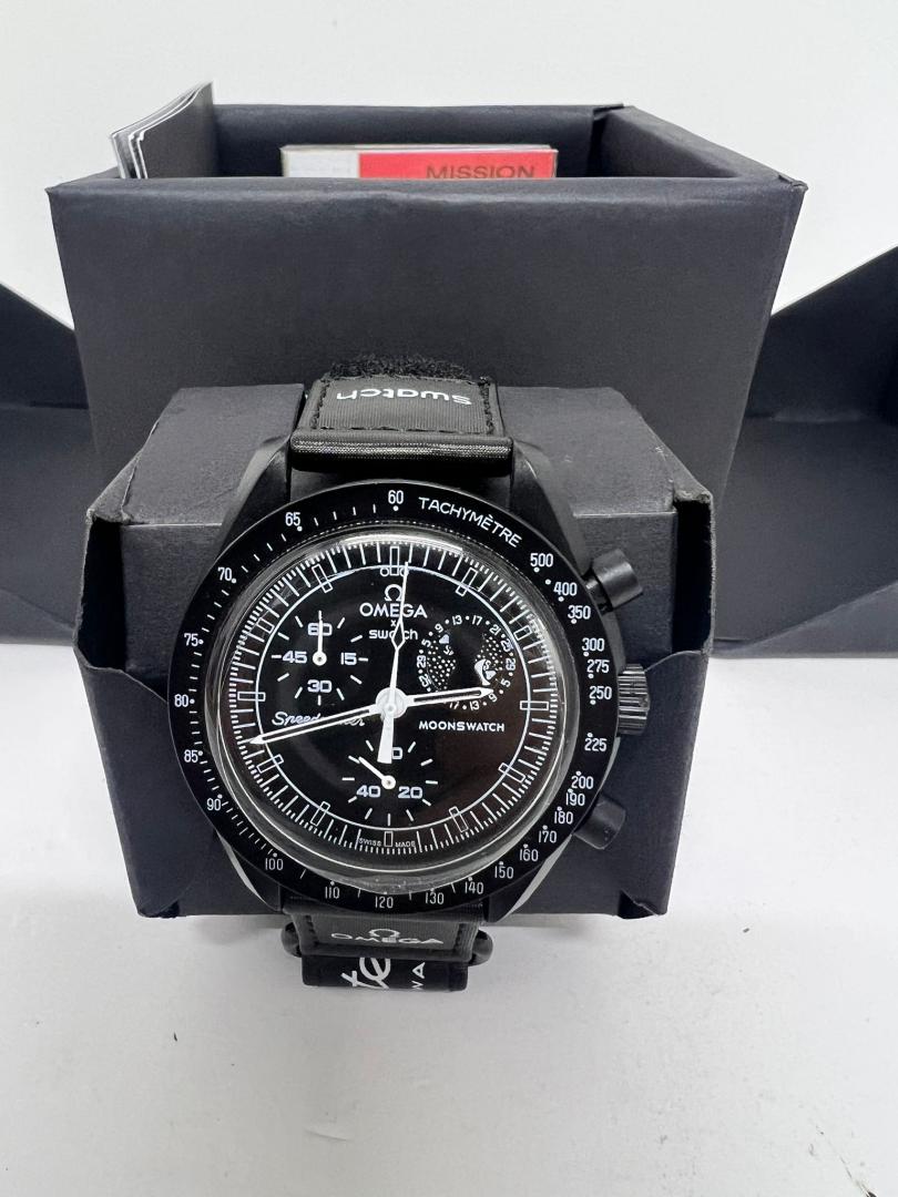Omega Mission to the Moonphase Snoopy New Moon "Black" image 2
