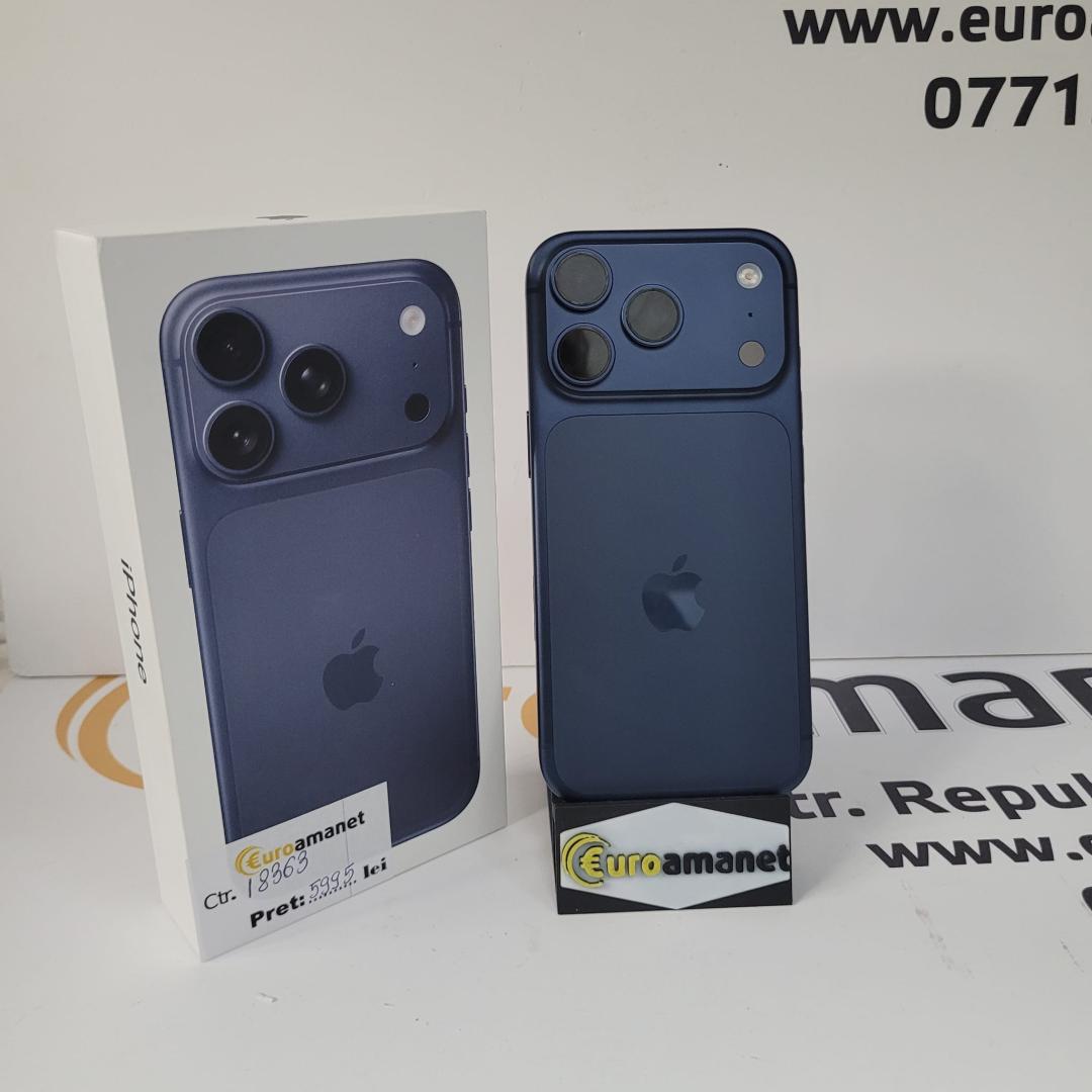 Telefon mobil Apple iPhone 17 Pro, 256GB, 5G, Deep Blue image 2