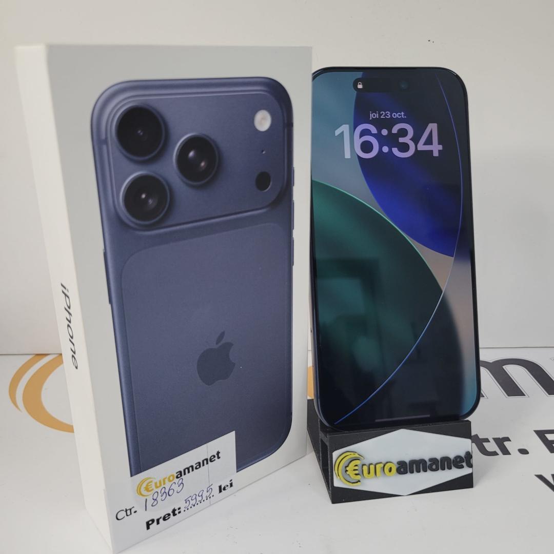 Telefon mobil Apple iPhone 17 Pro, 256GB, 5G, Deep Blue image 1