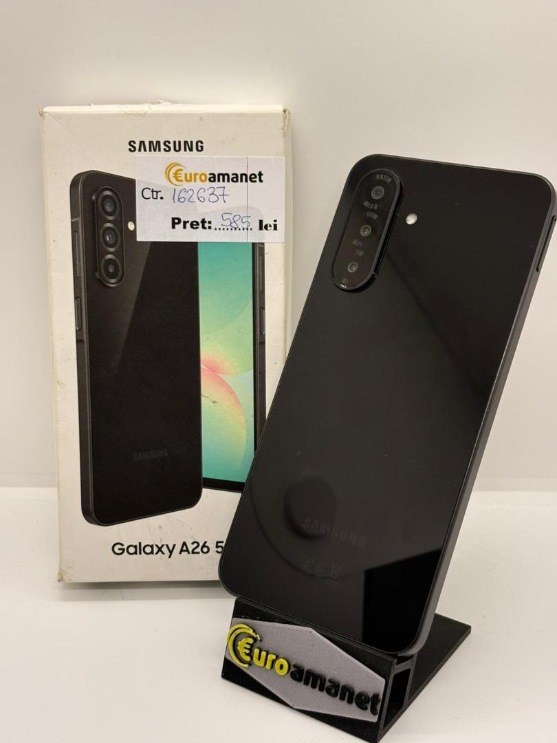 Telefon mobil Samsung Galaxy A26, Dual SIM, 6GB RAM, 128GB, 5G, Black