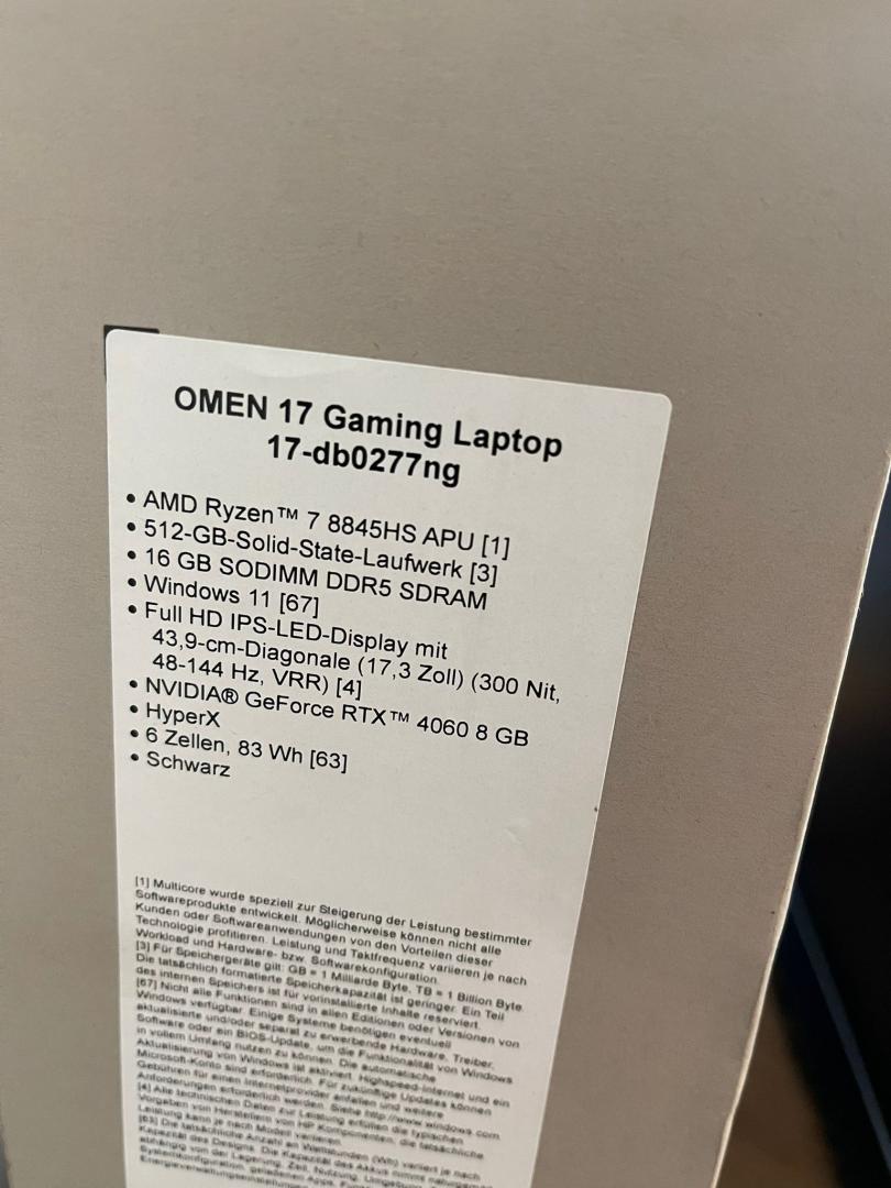 Laptop Gaming OMEN 17-db0277ng, Ryzen 7, RTX 4060 8GB  image 4