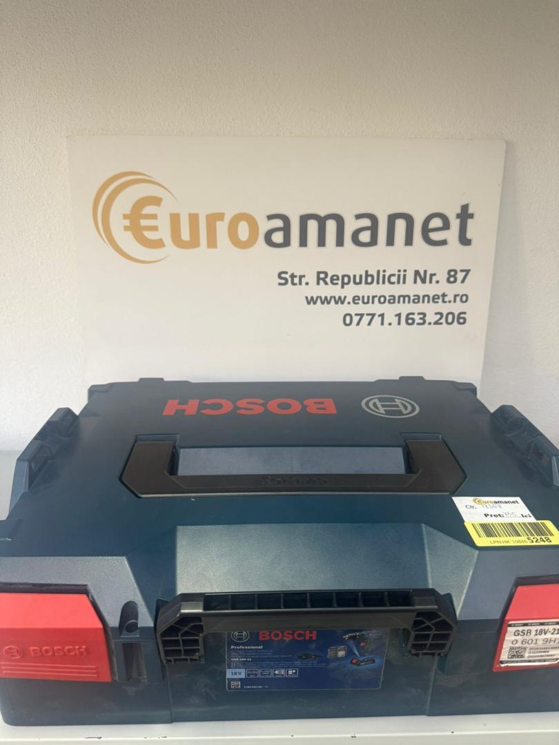 Masina De Gaurit Combinata Cu Acumulator Bosch Professional 18V System Gsb 18V-21 (Inclusiv 2X Baterii De 2, 0 Ah, Set De Accesorii De 40 De Piese, L-Boxx) -