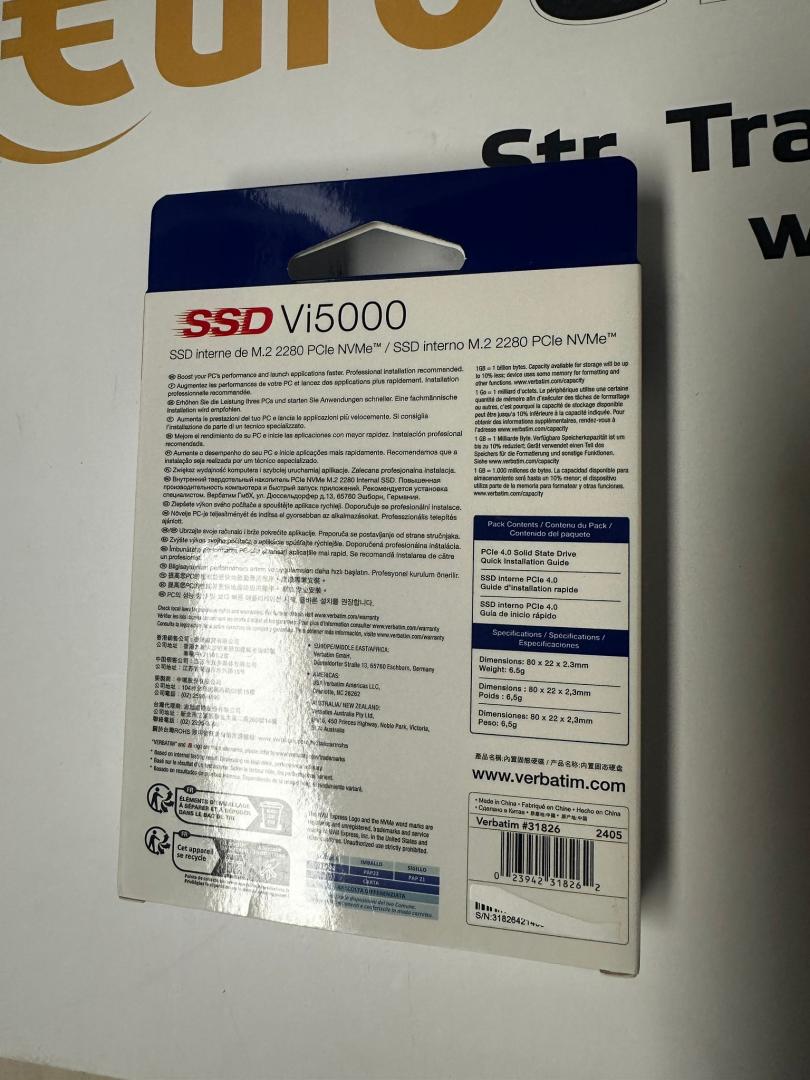 SSD Verbatim Vi5000 1TB, PCIe4 image 2