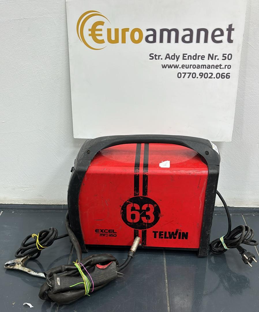 Invertor sudura Mig-Mag/ Flux / Brazare, Telwin Excel Mig 160, 150 A