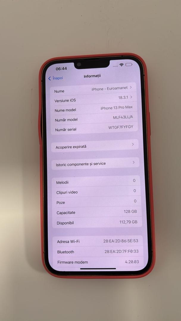 Telefon mobil Apple iPhone 13 Pro Max, 128GB, 5G 100 % Bat  image 2