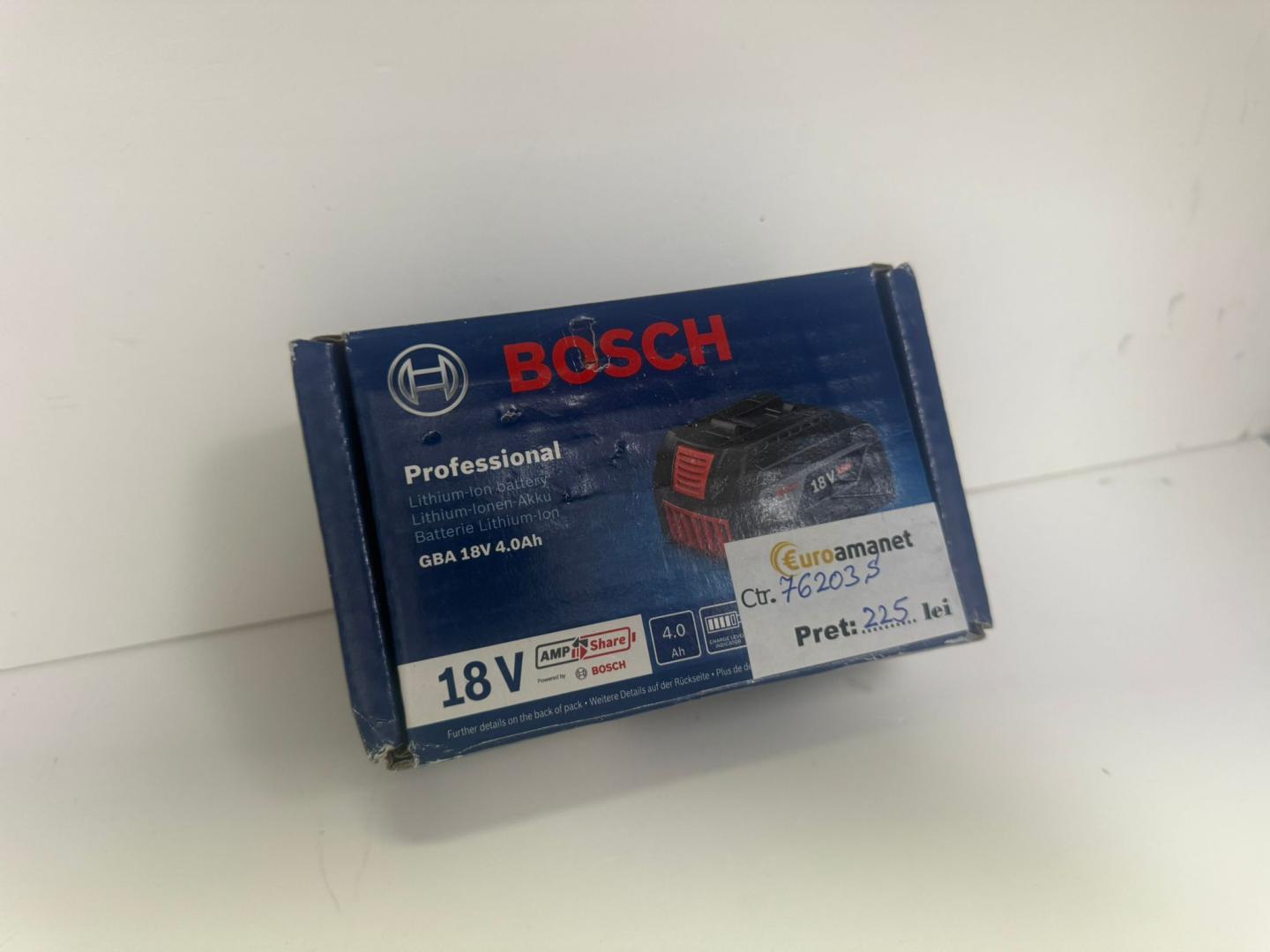 Acumulator Bosch Professional GBA, Li-Ion, 18 V, 4 Ah