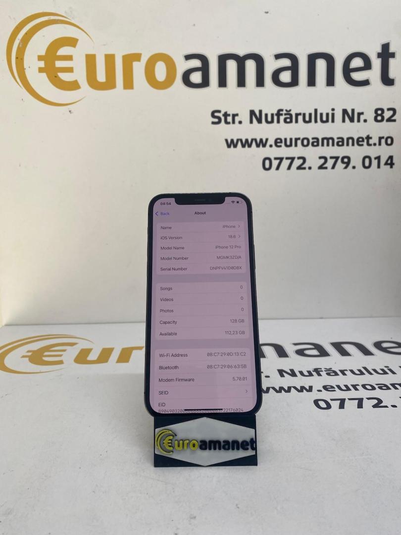 Telefon mobil Apple iPhone 12 Pro, 128GB, Baterie 80% image 3