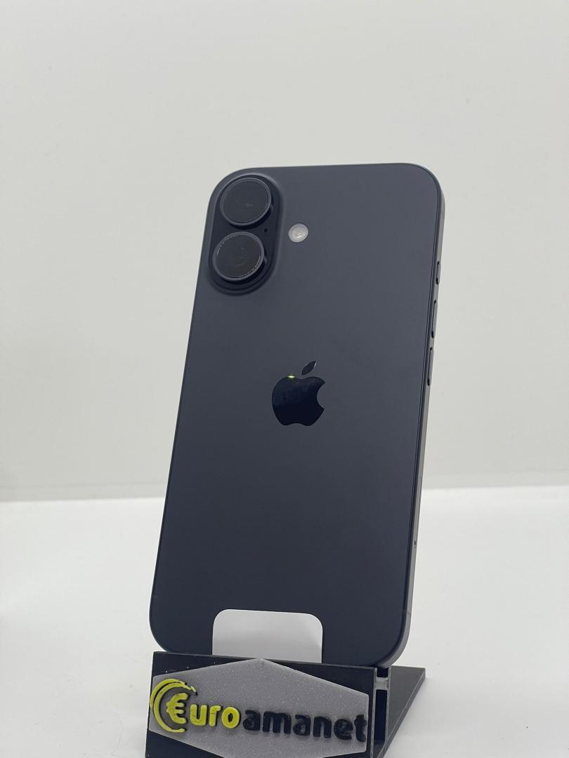 Telefon mobil Apple iPhone 16, 128GB, 5G, Black, Neactivat, Nou image 2