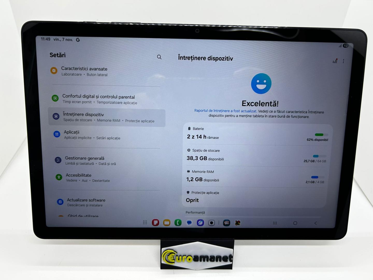 Tableta Samsung Galaxy Tab A9+, Octa-Core, 11", 4GB RAM, 64GB, 5G, GRAY image 1