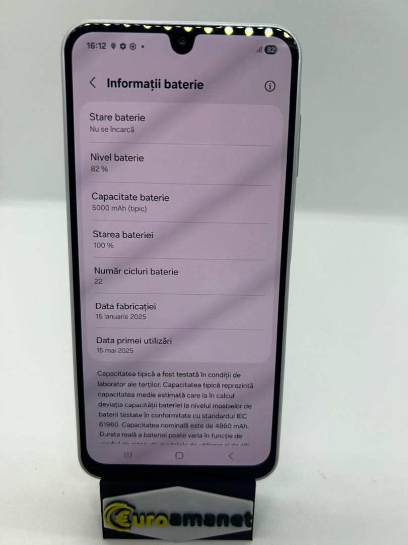 Samsung Galaxy A16, Dual SIM, 128GB, 4GB RAM, 4G, Gray, 22 cicluri image 2