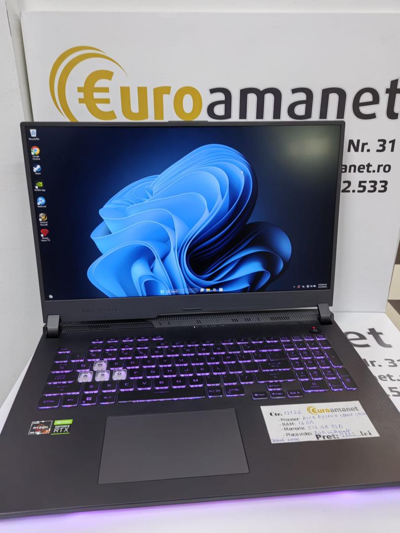 Laptop Gaming ASUS ROG Strix G17 G713IC-HX010, AMD Ryzen 7 4800H