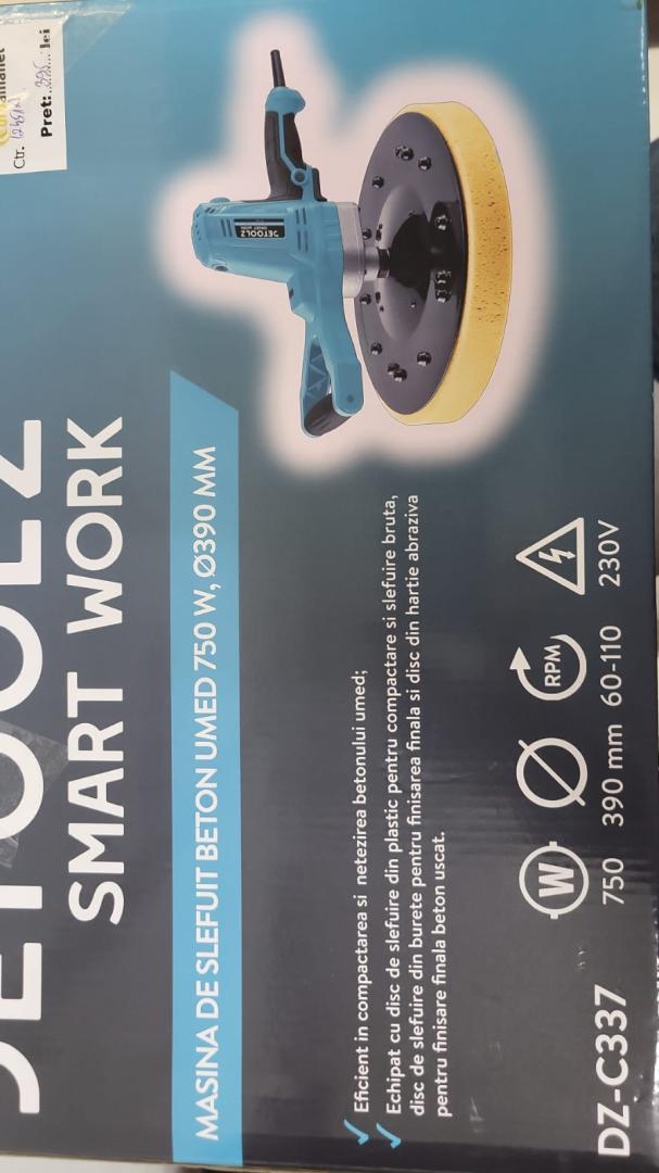 Masina de slefuit beton umed, Detoolz DZ-C337, 750 W image 3