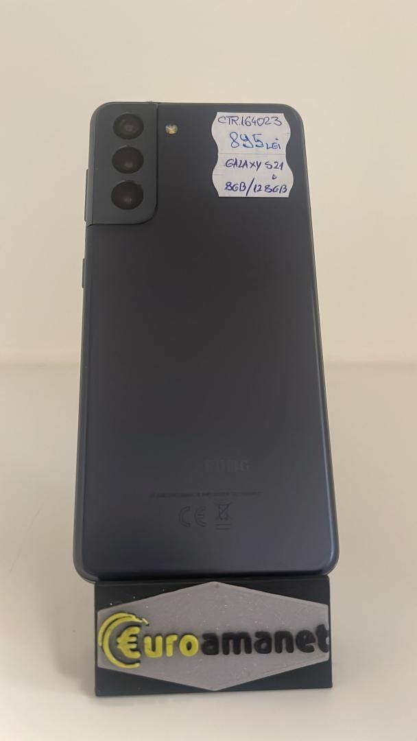 Telefon mobil Samsung Galaxy S21, Dual SIM, 128GB, 8GB RAM, 5G, Phantom Grey image 1