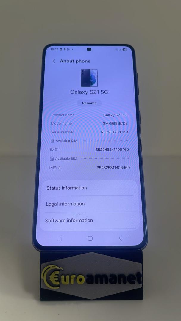 Telefon mobil Samsung Galaxy S21, Dual SIM, 128GB, 8GB RAM, 5G, Phantom Grey image 3