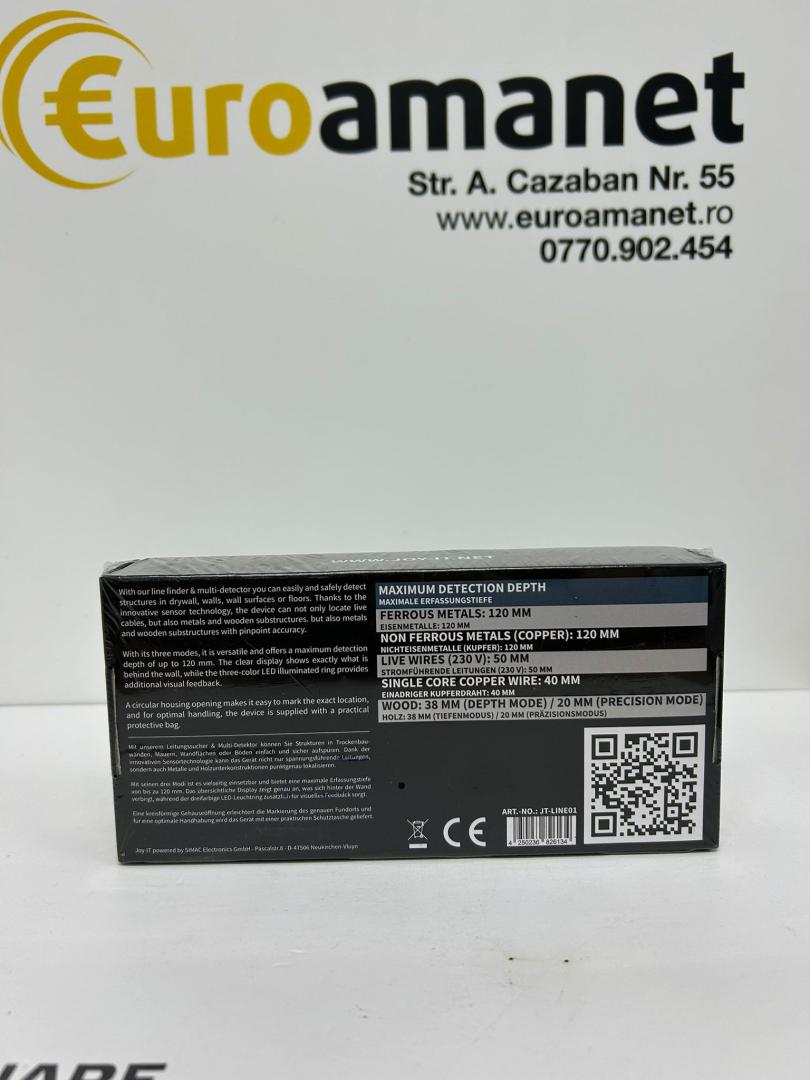 Scanner de perete si detector multiplu Joy-IT JT-LINE01 image 1