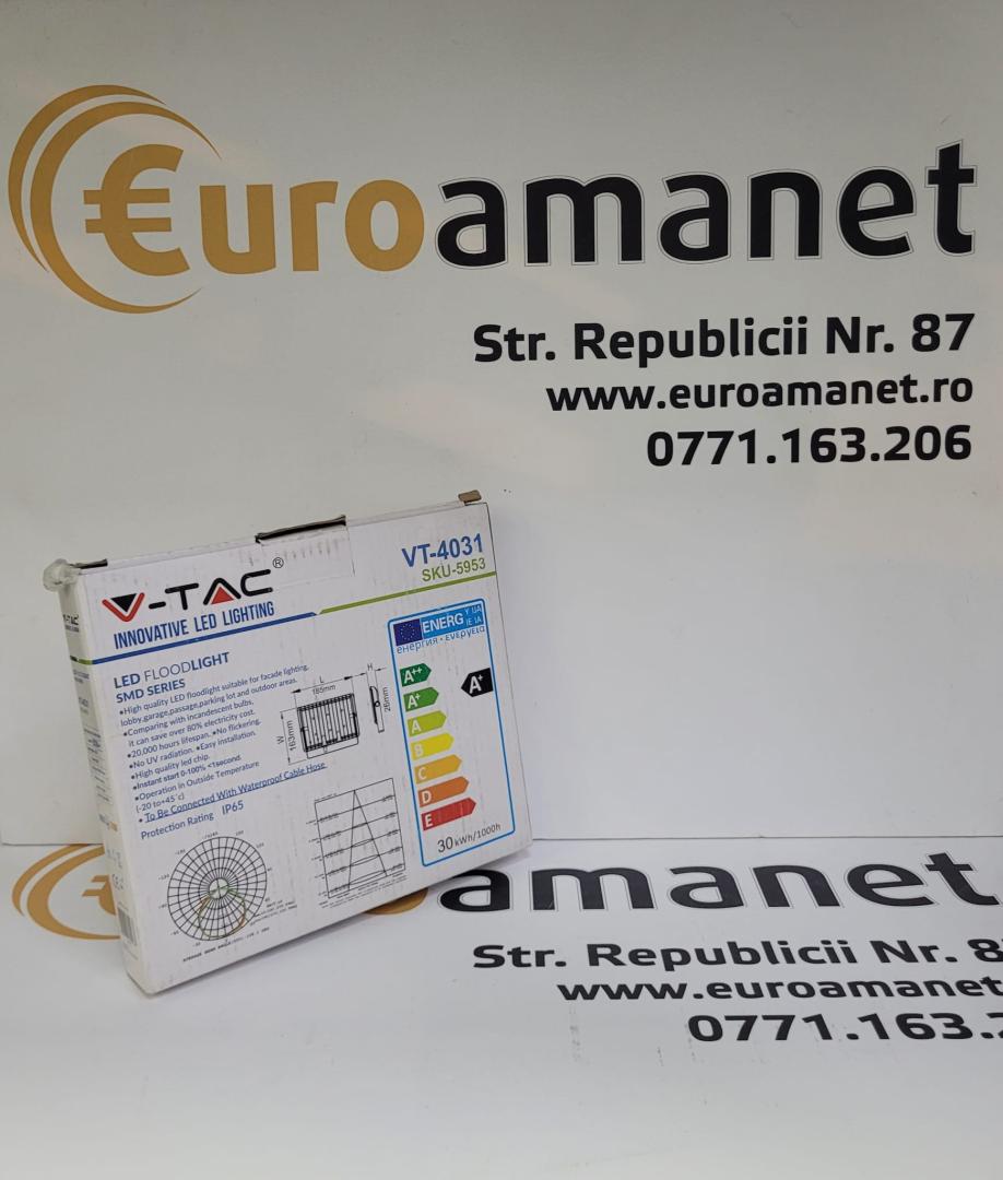 PROIECTOR LED/30W/150W negru V-TAC image 1