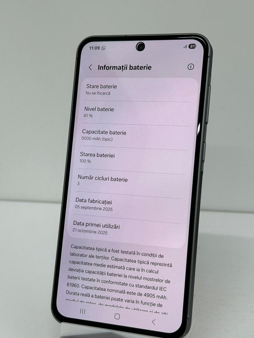 Telefon mobil Samsung Galaxy A56, Dual SIM, 8GB RAM, 128GB, 5G, Awesome Graphite image 2