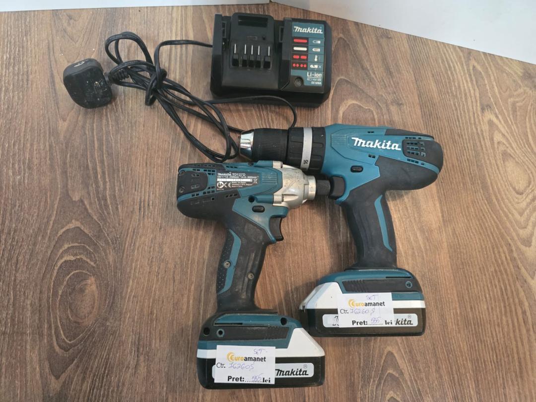 Set Makita mașină de găurit cu percuție+mașină de înșurubat cu impact 18V image 3