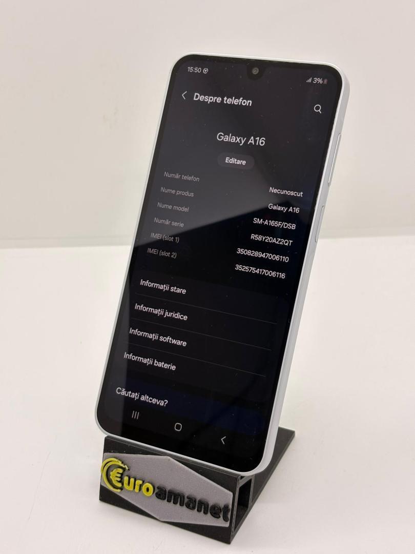 Telefon mobil Samsung Galaxy A16, Dual SIM, 128GB, 4GB RAM, 4G, Gray image 3