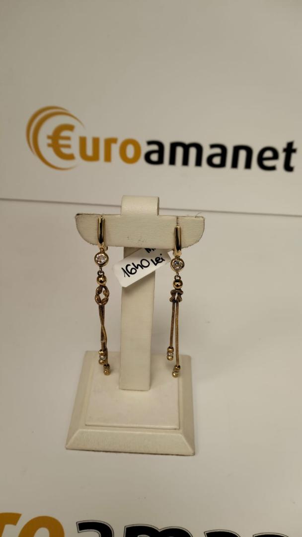 Cercei aur 14k, 4.25 grame