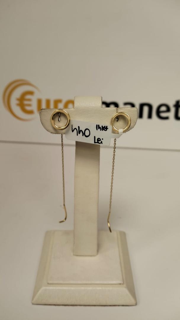 Cercei aur 14k, 1.10 grame