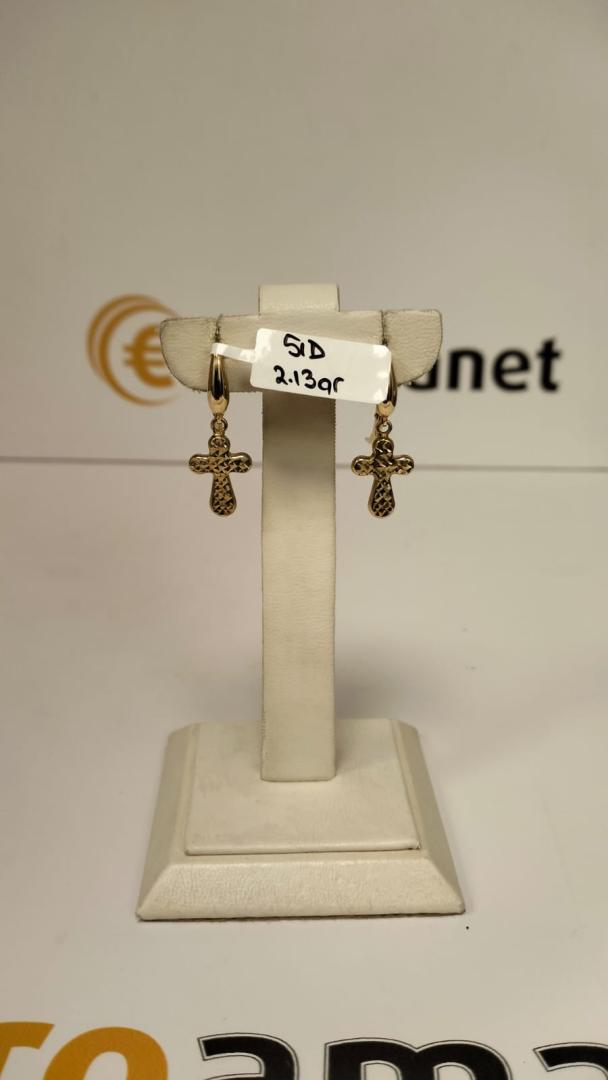 Cercei aur 14k, 2.13 grame image 1