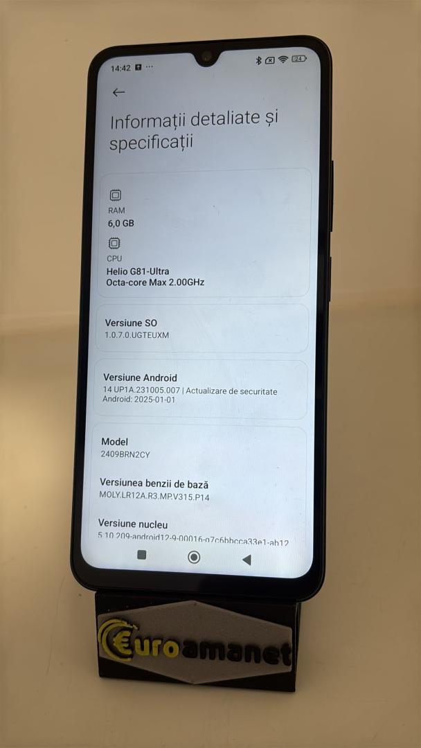 Telefon mobil Xiaomi Redmi 14C, 4GB RAM, 128GB image 2