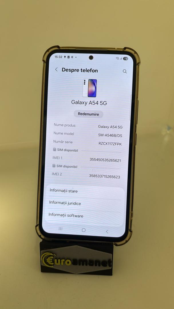 Telefon mobil Samsung Galaxy A54, Dual SIM, 8GB RAM, 128GB, 5G image 3
