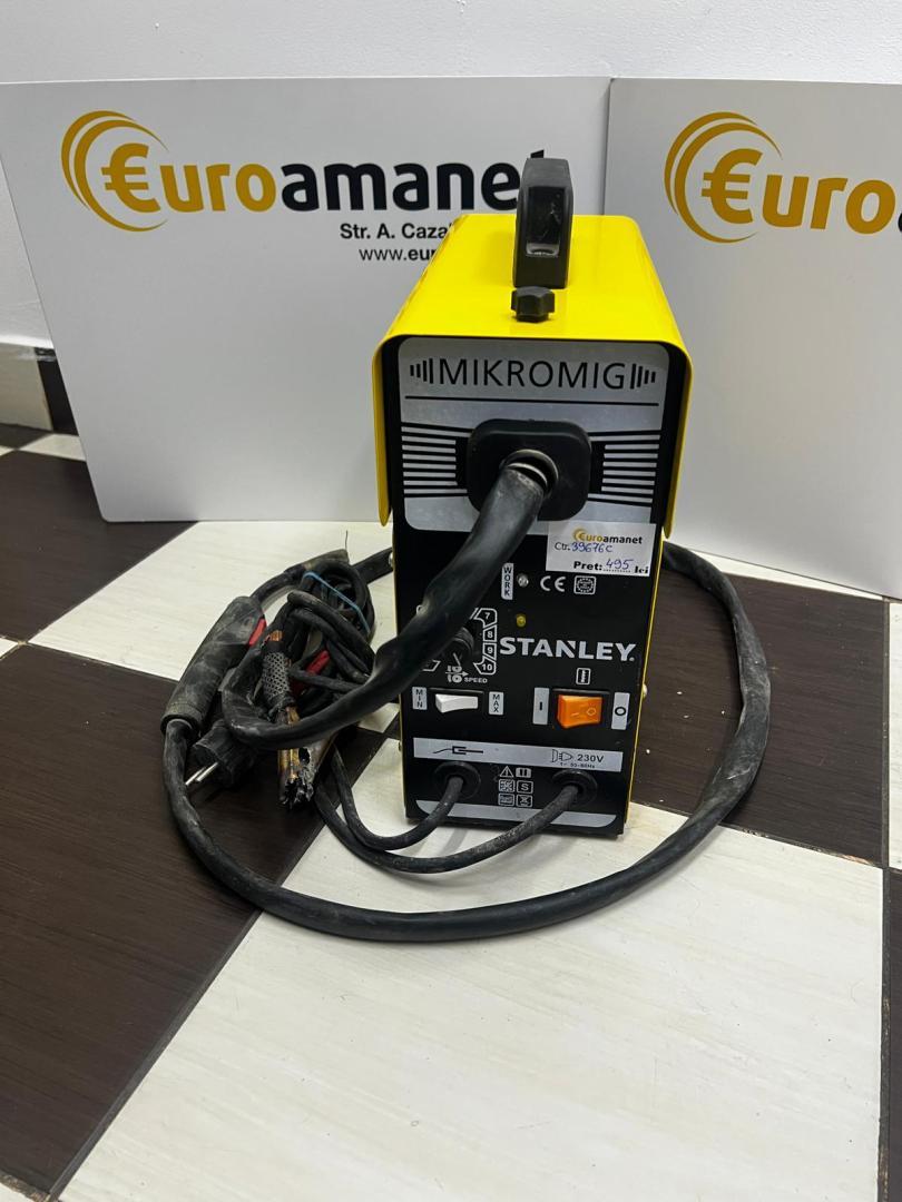 Aparat sudura FLUX Stanley MIKROMIG, 95 A, sarma flux 0.9 mm, cu accesorii image 2